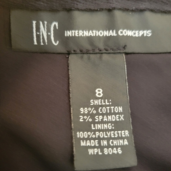 INC International Concepts Black and White Pencil Skirt Size 8 - Picture 4 of 4